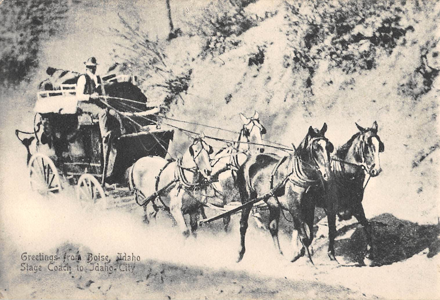 Stage to Idaho City ca. 1900